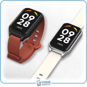 ChronSmarta Pasek z ramką ChronSmarta do Xiaomi Mi Band 8 Active / Redmi Smart Band 2 (Biały) 5
