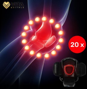 Masażer Herdegen Masażer kolan elektryczny z ogrzewaniem wibracjami Vita Vitale HY-991 2000mAh 5