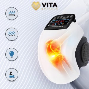 Masażer Herdegen Masażer kolan elektryczny z ogrzewaniem wibracjami Vita Vitale HY-991 2000mAh 8
