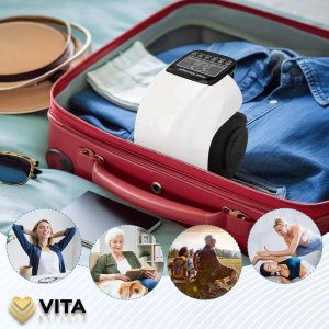 Masażer Herdegen Masażer kolan elektryczny z ogrzewaniem wibracjami Vita Vitale HY-991 2000mAh 10
