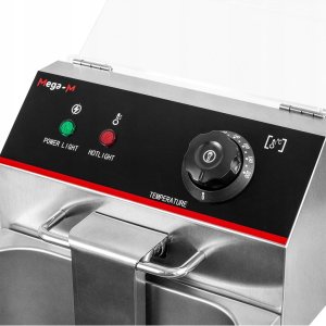 Mega-M Frytownica Elektryczna 8L POJEDYNCZA Gastronomiczna 3300W Nierdzewna Mega-M 4