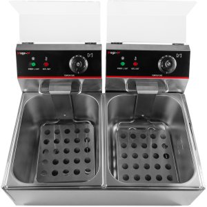 Mega-M Frytownica Elektryczna 2x6L DWUKOMOROWA Gastronomiczna 6000W Mega-M 5