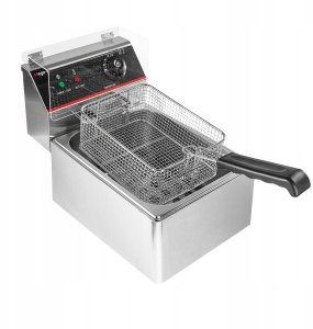 Mega-M Frytownica Elektryczna 6L POJEDYNCZA Gastronomiczna 3000W Nierdzewna Mega-M 2