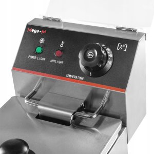 Mega-M Frytownica Elektryczna 4L POJEDYNCZA Gastronomiczna 2000W Nierdzewna Mega-M 4