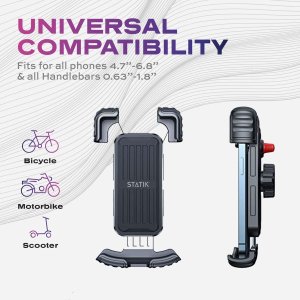 Peak Design Statik HyperMount Bike Phone Mount - uchwyt rowerowy/motocyklowy na iPhone - Czarny 6