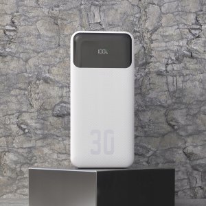 Powerbank Dudao Powerbank Dudao K15Max 30000mAh PD 22.5W z kablami USB-C i Lightning - biały 2