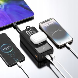 Powerbank Dudao Powerbank Dudao K15Max 30000mAh PD 22.5W z kablami USB-C i Lightning - biały 4
