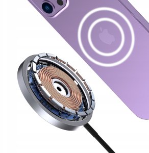 Ładowarka Dudao Ładowarka indukcyjna Dudao A12XS 15W kompatybilna z MagSafe - czarna 10