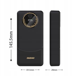 Powerbank Dudao Powerbank Dudao K12Pro 22,5W PD 20000mAh USB-A, USB-C - czarny 5