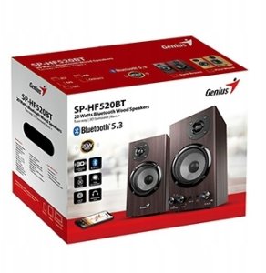 Głośniki komputerowe Genius głośniki SP-HF520BT, 20W, brązowy, AUX/Bluetooth 5.3 4