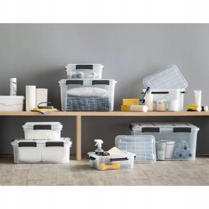 5five Wodoodoporne pudło do przechowywania z pokrywą, 32 l 5