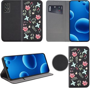 krainaGSM ETUI do SAMSUNG GALAXY A33 5G MAGNET WZORY + SZKŁO 3