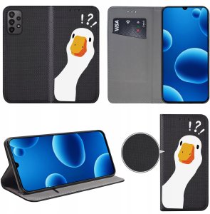 krainaGSM ETUI do SAMSUNG GALAXY A23 5G MAGNET WZORY + SZKŁO 3