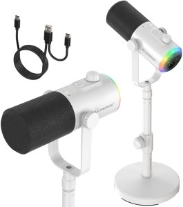 Mikrofon Mozos GM-ONE biały 2