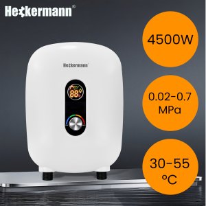 Przepływowy podgrzewacz wody Heckermann Przepływowy elektryczny podgrzewacz wody Heckermann SL-X5-45 4.5kW 2
