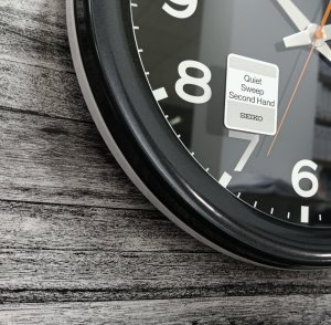 Seiko Zegar ścienny SEIKO QXA835K 37 cm czarny cichy . 4