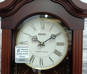 Seiko Zegar ścienny Seiko QXM618B melodie wahadło kuranty 28x58 cm . 3