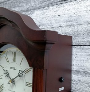 Seiko Zegar ścienny Seiko QXM618B melodie wahadło kuranty 28x58 cm . 5