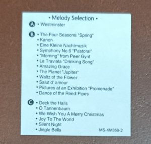 Seiko Zegar ścienny Seiko QXM618B melodie wahadło kuranty 28x58 cm . 9