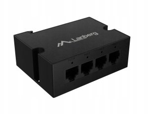 Switch Lanberg SWITCH LANBERG DIN-GE4-BT-90W 1XIN 3XOUT 1GB POE EXTENDER GIGABIT ETHERNET DIN RAIL BT 90W 3
