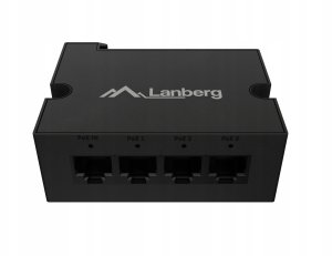 Switch Lanberg SWITCH LANBERG DIN-GE4-BT-90W 1XIN 3XOUT 1GB POE EXTENDER GIGABIT ETHERNET DIN RAIL BT 90W 6