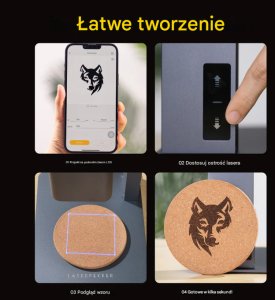 Ploter Laserpecker LaserPecker LP2 grawerka laserowa diodowa ręczna mini ploter grawer 7