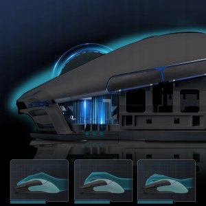Mysz Mysz gamingowa Machenike L8 Pro bezprzewodowa ze stacją ładującą - czarna 9