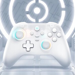 Pad Kontroler do gier Machenike G3 V2 bezprzewodowy ze stacją ładującą - biały 2