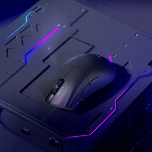 Mysz Mysz gamingowa Machenike L8 Max bezprzewodowa ze stacją ładującą - czarna 5