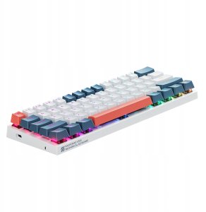 Klawiatura Klawiatura gamingowa Machenike K500-B61 przewodowa mechaniczna podświetlana Red Switch - biało-niebieska 5