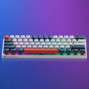 Klawiatura Klawiatura gamingowa Machenike K500-B61 przewodowa mechaniczna podświetlana Red Switch - biało-niebieska 8
