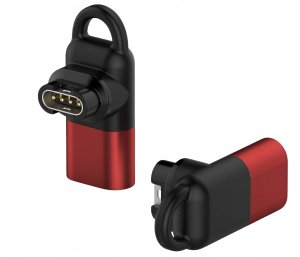 MajesticLine Adapter Lightning MajesticLine do ładowania zegarków Garmin czerwony 3