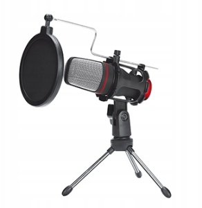Mikrofon Marvo Marvo, mikrofon do streamowania MIC-02 bez regulacji głośności ze statywem 3