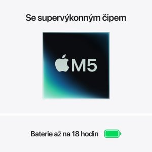 Laptop Neprirazeno MacBook Air 13'' M5 chip with 10-core CPU and 8-core GPU, 16GB, 512GB SSD - Starlight 5