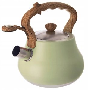 Orion Czajnik z gwizdkiem stalowy na gaz indukcja zielony GREENISH 3L ORION 113522 4