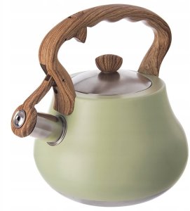 Orion Czajnik z gwizdkiem stalowy na gaz indukcja zielony GREENISH 3L ORION 113522 7