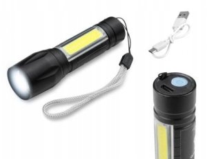 Latarka LTC Latarka ręczna LTC 1-LED XPE+COB 3W 450lm,aluminium,akumulator 500mAh, IP65 2