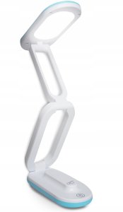 Lampka biurkowa LTC Lampka biurkowa LTC LED 3 tryby świecenia 3000/4000/6000K, akumulator 1200mAh, składana, niebieska 2