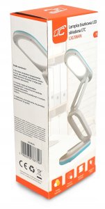 Lampka biurkowa LTC Lampka biurkowa LTC LED 3 tryby świecenia 3000/4000/6000K, akumulator 1200mAh, składana, niebieska 7