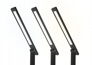 Lampka biurkowa LTC Lampka biurkowa LTC LED 10W, 3 tryby świecenia 3000/4500/6000K, ładowanie indukcyjne, panel dotykowy, regulowana 3
