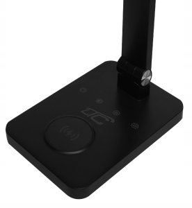 Lampka biurkowa LTC Lampka biurkowa LTC LED 10W, 3 tryby świecenia 3000/4500/6000K, ładowanie indukcyjne, panel dotykowy, regulowana 7