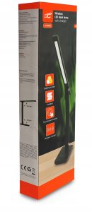 Lampka biurkowa LTC Lampka biurkowa LTC LED 10W, 3 tryby świecenia 3000/4500/6000K, ładowanie indukcyjne, panel dotykowy, regulowana 8
