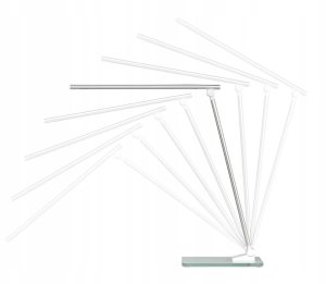 Lampka biurkowa LTC Lampka biurkowa LTC LED, 3W, 3 tryby świecenia 3000/4000/6000K, regulowana, akumulator 1200mAh, biała 10