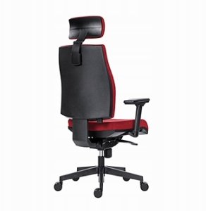 Krzesło biurowe Powerton ERGO JANA fotel biurowy Czerwony 4