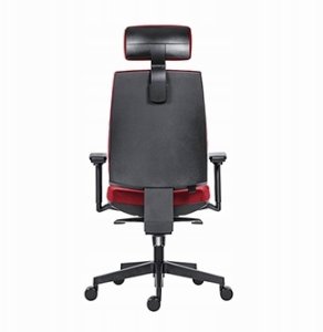 Krzesło biurowe Powerton ERGO JANA fotel biurowy Czerwony 5