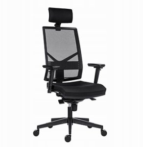 Krzesło biurowe Powerton ERGO MARIE fotel biurowy Czarny 2