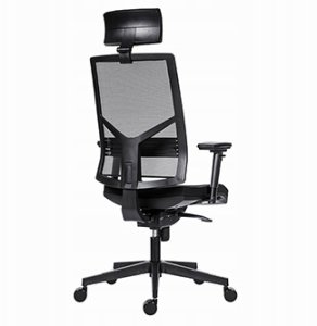 Krzesło biurowe Powerton ERGO MARIE fotel biurowy Czarny 4