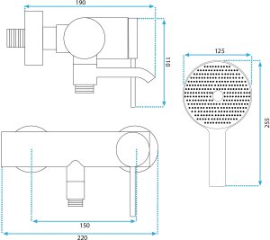Bateria wannowa Rea Bateria wannowa REA Clif Tytan 6