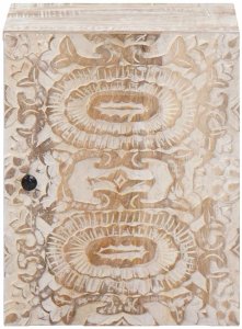 vidaXL vidaXL Wisząca Szafka Łazienkowa z drzwiami Biały 38 x 33,5 x 48 cm 3