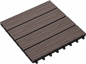 vidaXL vidaXL Płytka Tarasowa Projekt 3D 11 pcs Ciemny brąz 30 x 30 cm 2